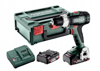 Wiertarko-wkrętarka akum. Metabo BS 18 L 2x2Ah Ładowarka SC36 Metabox 145