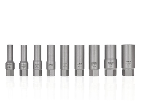 Zestaw długich nasadek do urwanych śrub TVARDY 11 el. 6-19mm CR-MO