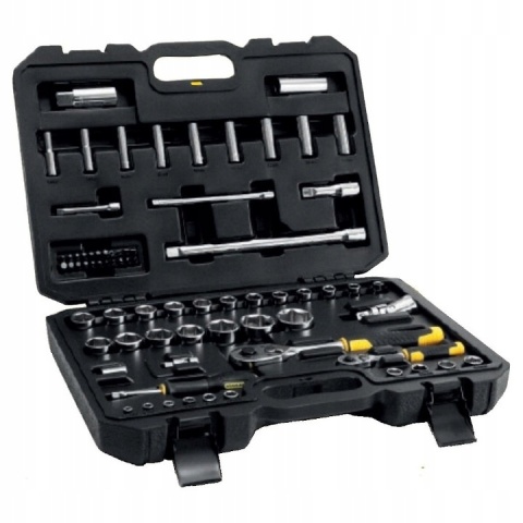 Zestaw kluczy nasadowych, grzechotka STANLEY 1/2" 1/4" 72szt. STMT82831-1