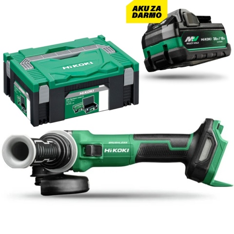 Akumulatorowa szlifierka kątowa HiKOKI G1813DVEW2Z walizka HITSYSTEM
