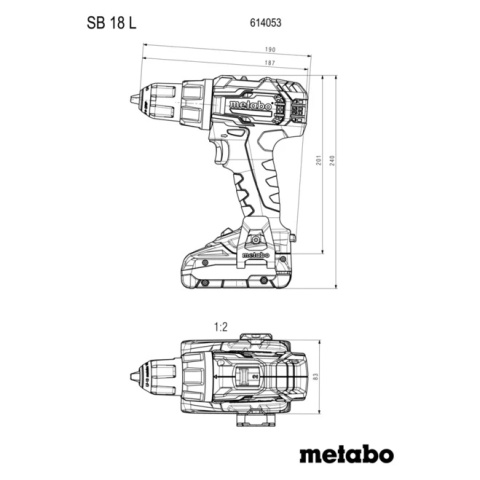 Akumulatorowa wiertarka udarowa Metabo z mobilnym warsztatem - 78 el. SB 18 L Set