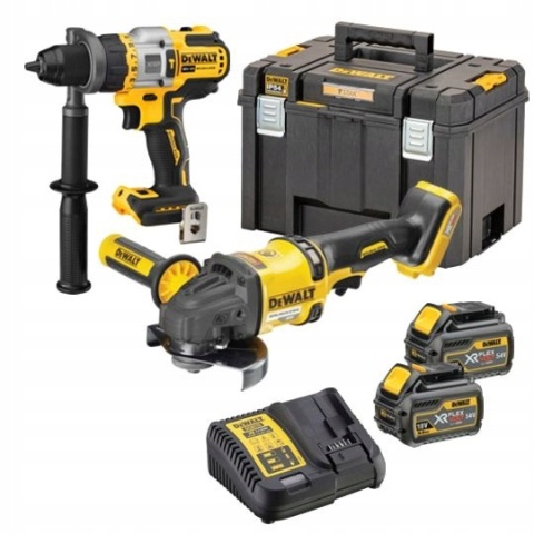 DEWALT ZESTAW COMBO 18V DCK2016T2T (DCD999 DCG418) 2x6,0Ah