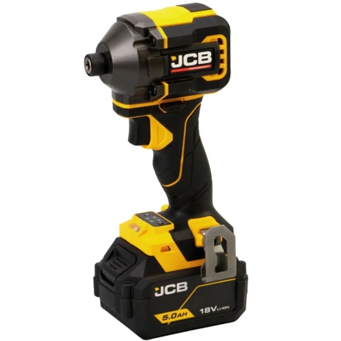 JCB Pro Power Tools 18V Zestaw kompaktowy (2 narzędzia) Wiertarko-wkrętarka udarowa (75 Nm) Zakrętarka udarowa (230 Nm) 2x a