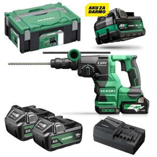 Młotowiertarka akumulatorowa Hikoki DH1826DC WPZ 2x aku ładowarka kufer