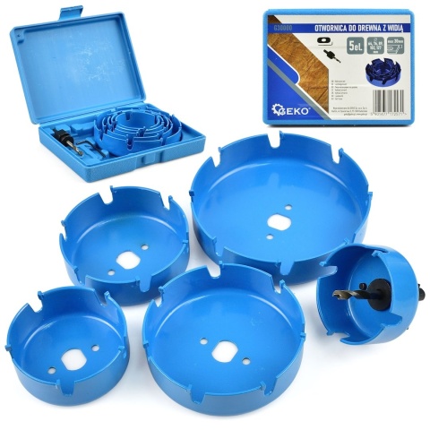 Otwornica do drewna z widią GEKO 5el.64-127mm