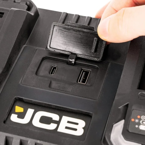 Podwójna szybka ładowarka 4.5A JCB Pro Power Tools 18V