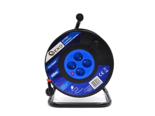 Przedłużacz elektryczny bębnowy GEKO 3x1.0mm2 40m