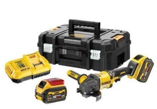 SZLIFIERKA AKUMULATOROWA DEWALT DCG418T2 125MM FlexVolt 2x6,0AH 54V WALIZKA