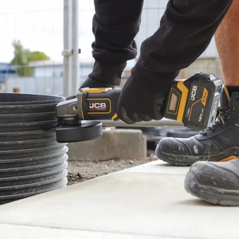 Szlifierka kątowa JCB Pro Power Tools 18V z włącznikiem łopatkowym (125 mm / 5")