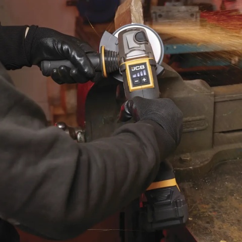 Szlifierka kątowa JCB Pro Power Tools 18V z włącznikiem łopatkowym (125 mm / 5")