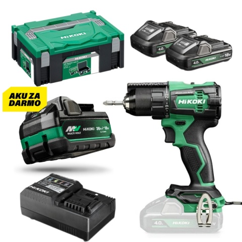 Udarowa wiertarko-wkrętarka akumulatorowa Hikoki DV18DE WHZ