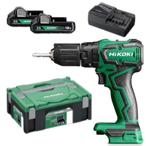 WIERTARKO-WKRĘTARKA UDAROWA Hikoki DV18DD WRZ 18V 2x2,0Ah