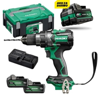 Wiertarko-wkrętarka Hikoki DS18DCWPZ AKU 18v, 2x5Ah, 140