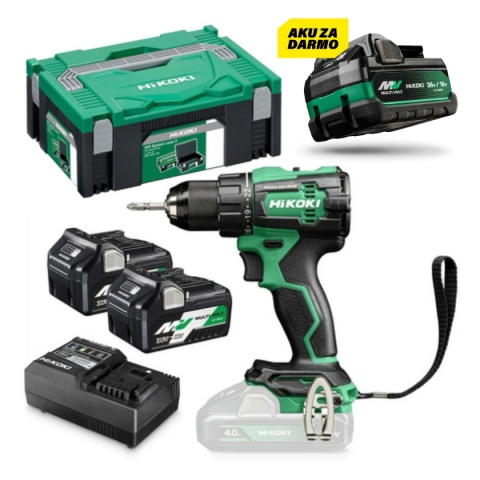 Wiertarko-wkrętarka Hikoki DS18DE WRZ aku. 18V, 2 x aku.