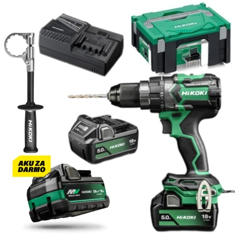 Wiertarko-wkrętarka udarowa Hikoki DV18DC WPZ AK. 18V