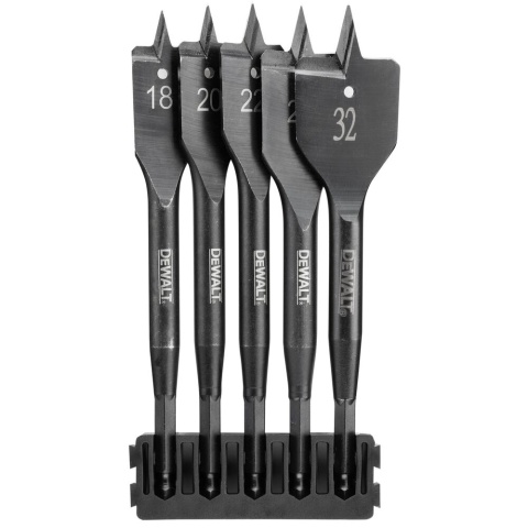 Wiertła płaskie do drewna DEWALT 5 szt,