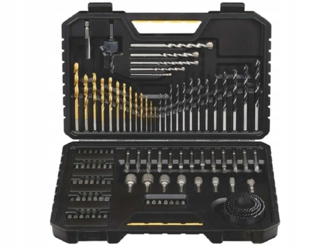 Zestaw wierteł i bitów STANLEY STA7205-XJ w mocnej kasecie 100 sztuk