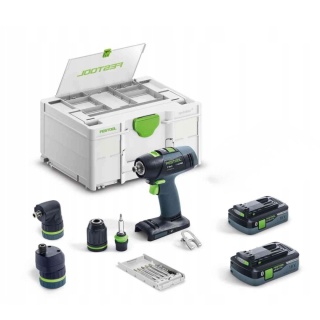 Akumulatorowa wiertarko-wkrętarka Festool T 18 3 HPC 4,0 I-Set 577609 BEZ ŁADOWARKI
