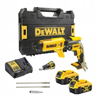 DEWALT WKRĘTARKA DO PŁYT G/K 18VDCF620P2K 30Nm 2x5,0Ah BL Z MAGAZYNKIEM DCF6201