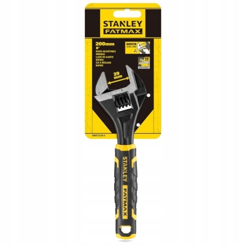 Klucz nastawny 200mm 8'' STANLEY FM Bimaterialowa rękojeść
