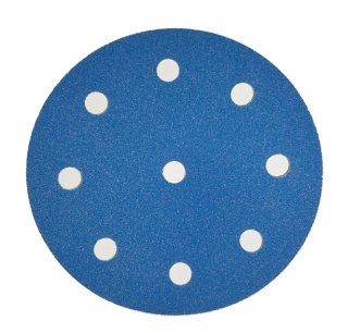 Krążek ścierny cyrkonowy 125 mm P100 9 otworów na rzep Klingspor PS 21