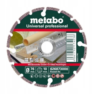 Metabo Diamentowa Tarcza Tnąca Uniwersalna 76x10 mm Professional