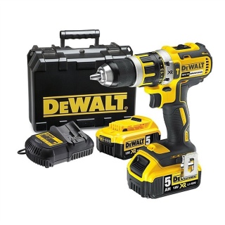 WIERTARKO-WKRĘTARKA BEZSZCZOTKOWA DeWalt 18V XR 2X5AH WALIZKA