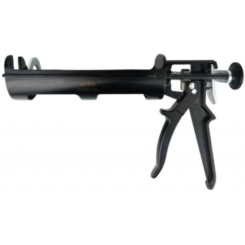 Wyciskacz ręczny do silikonu K2 Industrial Line PRO 9" N-W02, czarny, łoże stalowe, hartowana prowadnica