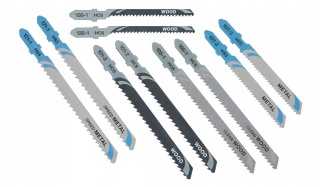 Zestaw brzeszczotów Dewalt do wyrzynarki 10szt.do drew./met