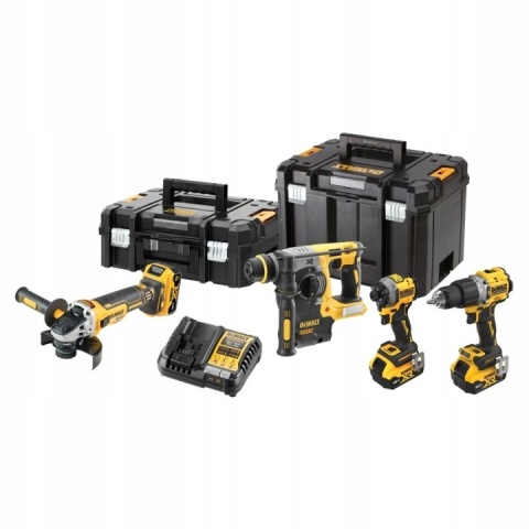 Zestaw elektronarzędzi Dewalt DCD805 DCG405 DCH273 DCF850 18V 3x5.0Ah