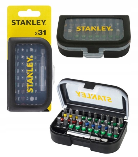 Zestaw końcówek bitów STANLEY 31 szt