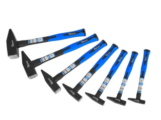 Zestaw młotków fiberglass GEKO 7el. 100g-2000g