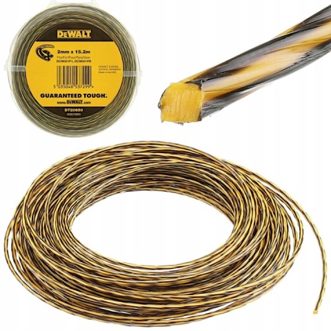 Żyłka do podkaszarki DeWalt DT20650-QZ 2,0 mm x 15,2 m