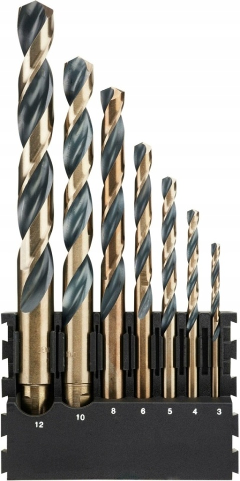7 szt. Wiertła do metalu BLACK GOLD DEWALT