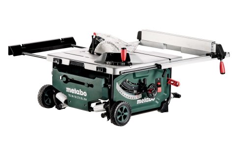 Akumulatorowa stołowa pilarka tarczowa TS 36-18 LTX BL 254, z ładowarką ASC Ultra M 4 akumulatory LiHD 18 V / 8,0 Ah Metabo 61