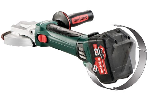Akumulatorowa szlifierka kątowa z płaską głowicą WF 18 LTX 125 Quick Metabo 601306840