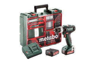 Akumulatorowa wiertarka udarowa PowerMaxx SB 12 Mobilny Warsztat z ładowarką SC 30 2 akumulatory Li-Ion 12 V / 2,0 Ah 63 szt