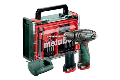 Akumulatorowa wiertarka udarowa PowerMaxx SB Basic Set Metabo 600385710