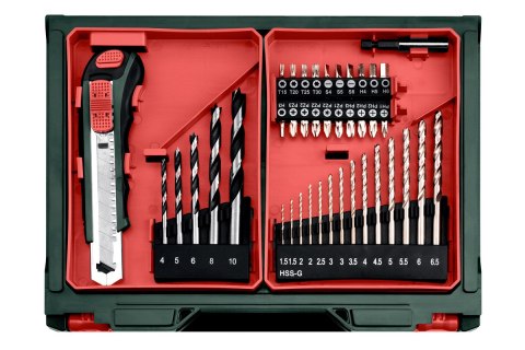 Akumulatorowa wiertarka udarowa PowerMaxx SB Basic Set Metabo 600385710