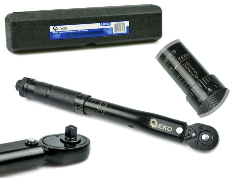 Klucz dynamometryczny GEKO 1/4" 5-25nm Black HD