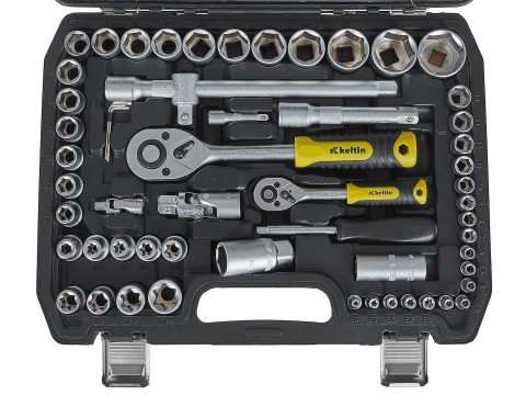 Komplet kluczy nasadowych Keltin 108el. 1/4" 1/2"