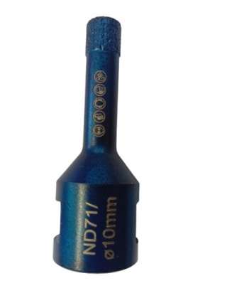 NOZAR - Wiertło do ceramiki NA SUCHO - niebieskie - fi 10mm /M14/ dł 35mm / Schiebeblister