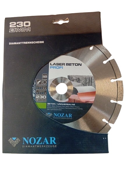 NOZAR tarcza diamentowa Laser Beton Profi 230x22,23 mm 16 Segmentowa NVP 7029551