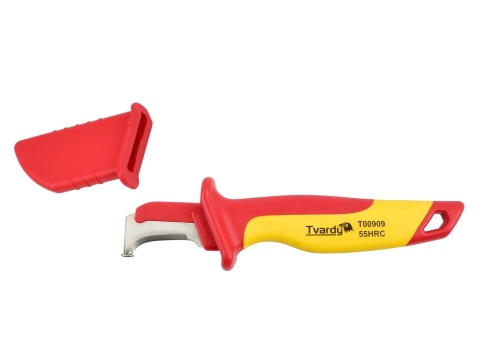 Nóż izolowany do usuwania izolacji kabli Tvardy 180mm VDE