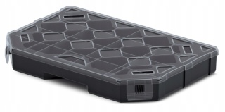 Organizer narzędziowy Kistenberg TAGER 30 Niski KTG30204 – transparentna pokrywa, 284×195×40 mm