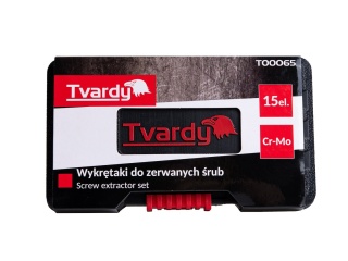 Wykrętaki do zerwanych śrub Tvardy 15el. Cr-Mo