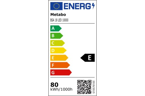 Akumulatorowy reflektor budowlany BSA 18 LED 10000 Set Metabo 691211000