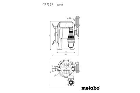 Pompa zanurzeniowa TP 75 SF Metabo 601790000