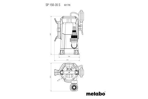 Pompa zanurzeniowa do wody brudnej SP 150-30 S Metabo 601795000