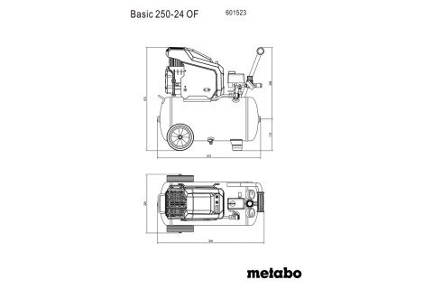 Sprężarka Basic 250-24 OF * Metabo 601523000